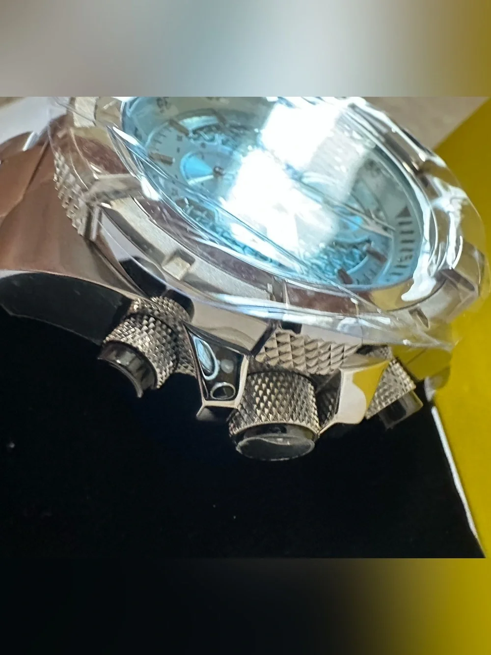 Invicta Aviator Falcon Men's Stainless Steel Watch - Light Blue Dial